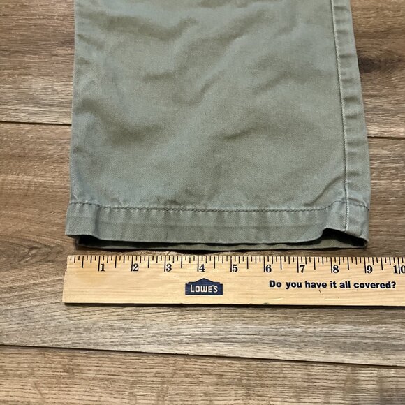 Women's VTG Levis SilverTab Khakis Cargo Pants 11 Light Green Canvas Baggy Skate - Picture 6 of 12